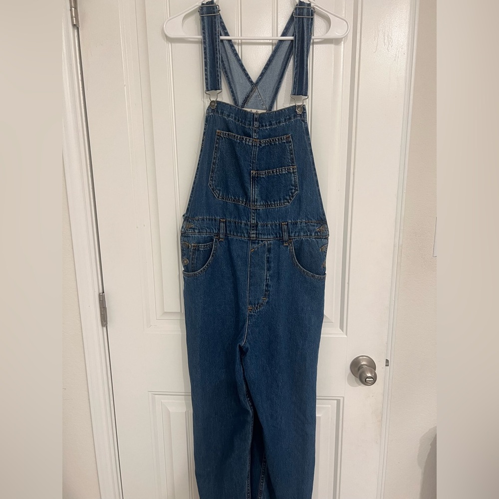 We The Free Blue Denim Overalls - Picture 2 of 6